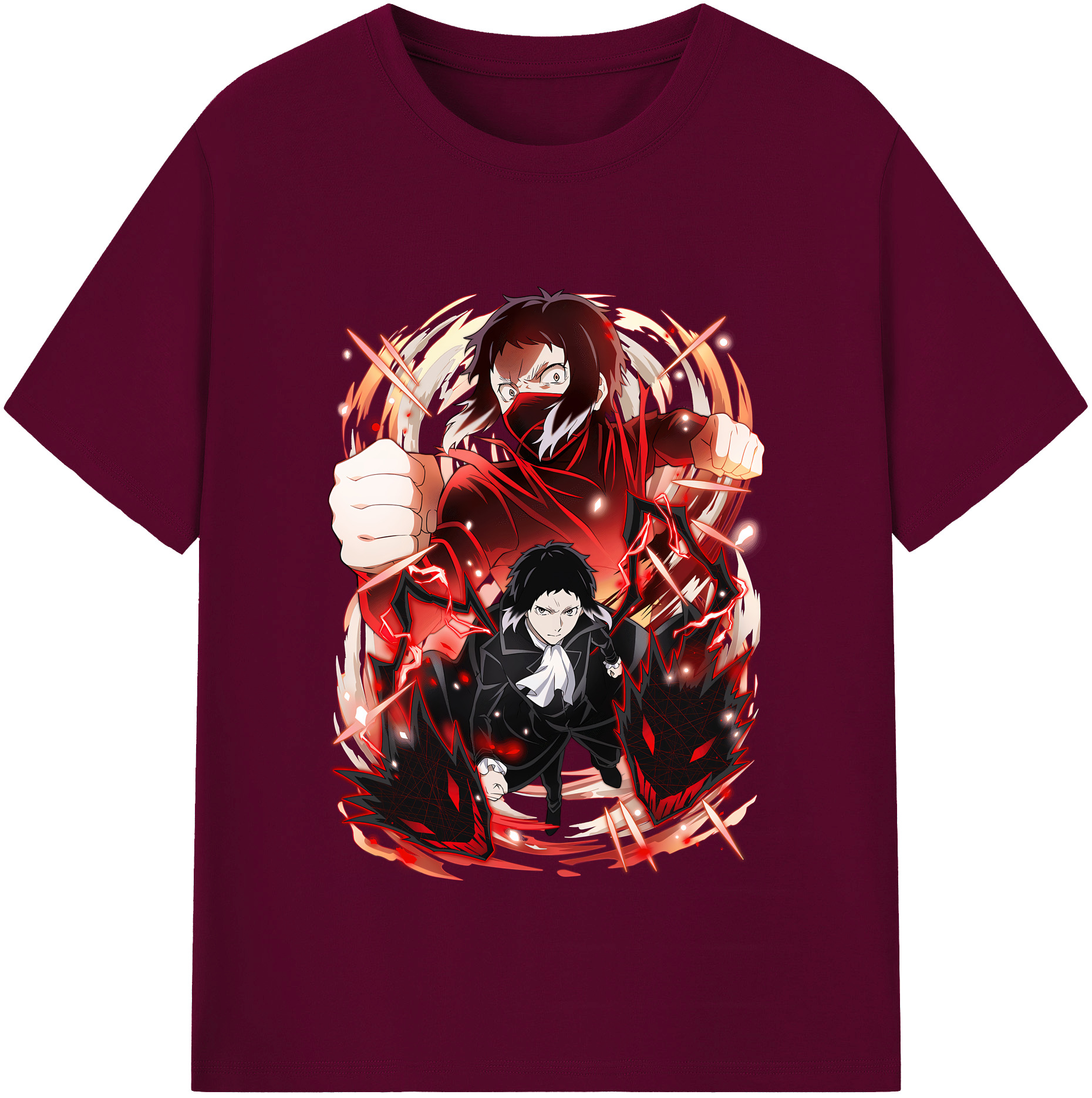 （画像用） 文豪ストレイドッグス Bungo Stray Dogs レディースカジュアルプリントTシャツ（綿100％）